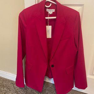 Argent - Single Button Blazer - Fuchsia - Size 10